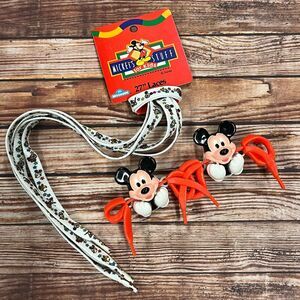 Vintage Mickey & Pals Mickey Mouse Bow Biters plus Laces